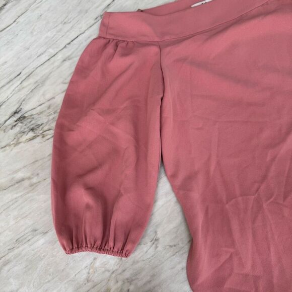 Tibi Twill Off the Shoulder Top pink Size 4 Blouse - Picture 8 of 8